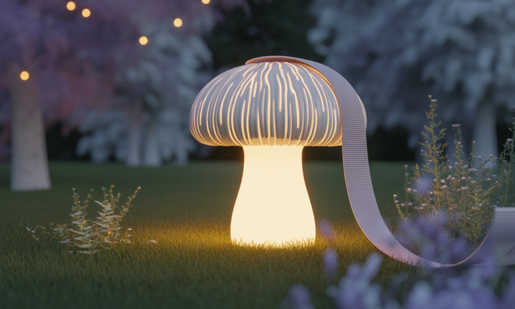 découvrez la lampe champignon led en ruban extérieur, une magnifique addition à votre jardin. créez une ambiance enchanteresse et illuminée grâce à ses lumières douces et colorées, parfaite pour des soirées mémorables en plein air.