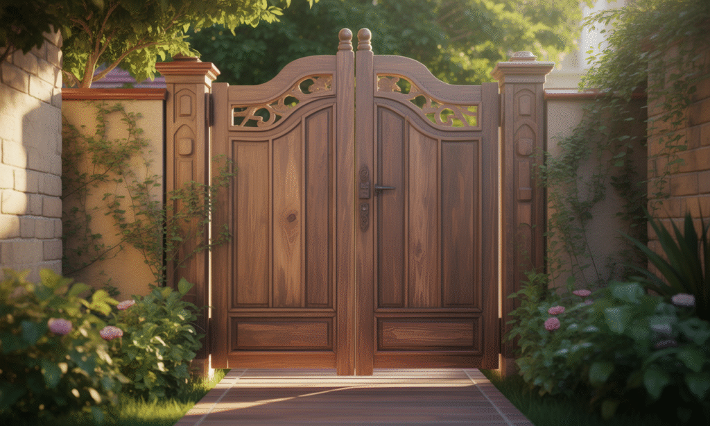 découvrez notre portail en bois alliant charme et sécurité pour sublimer votre entrée. résistant et esthétique, il vous offre une protection optimale tout en rehaussant le style de votre maison.
